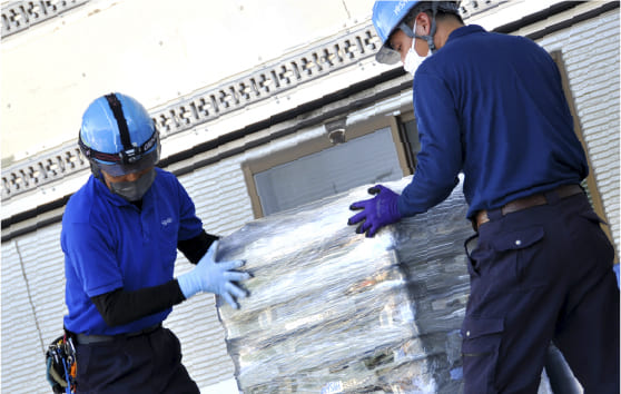 中古装置の搬出・輸送